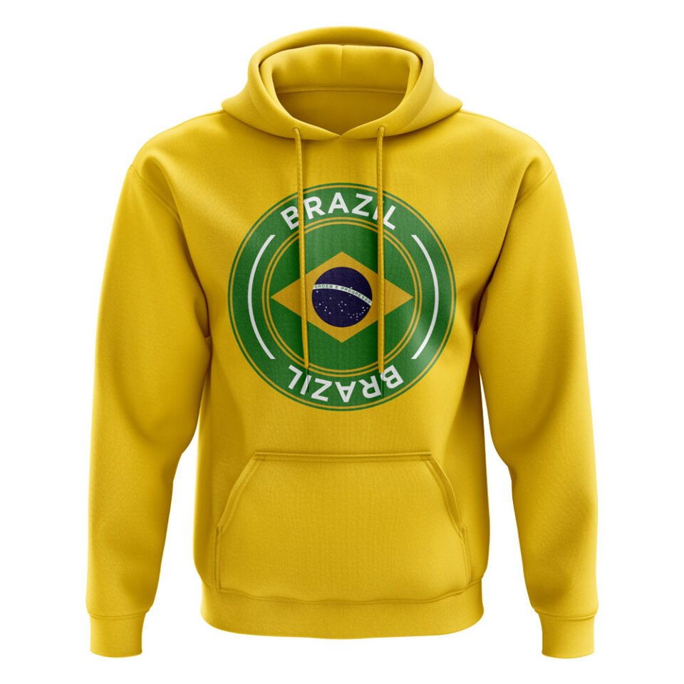 Brazil Football Badge Hoodie