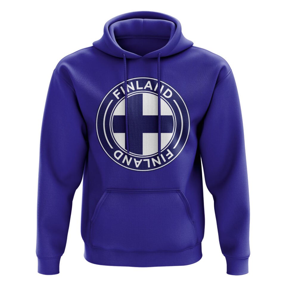 Finland Football Badge Hoodie