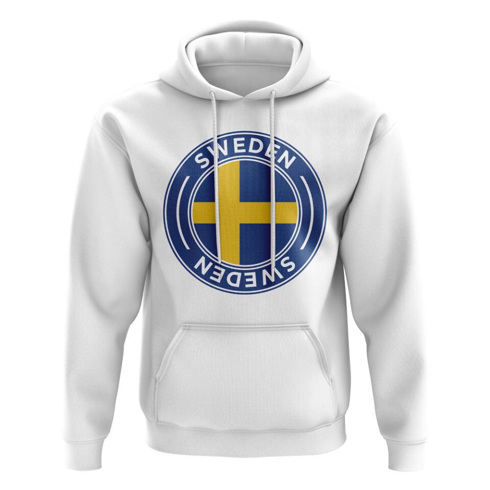 Sweden Football Badge Hoodie