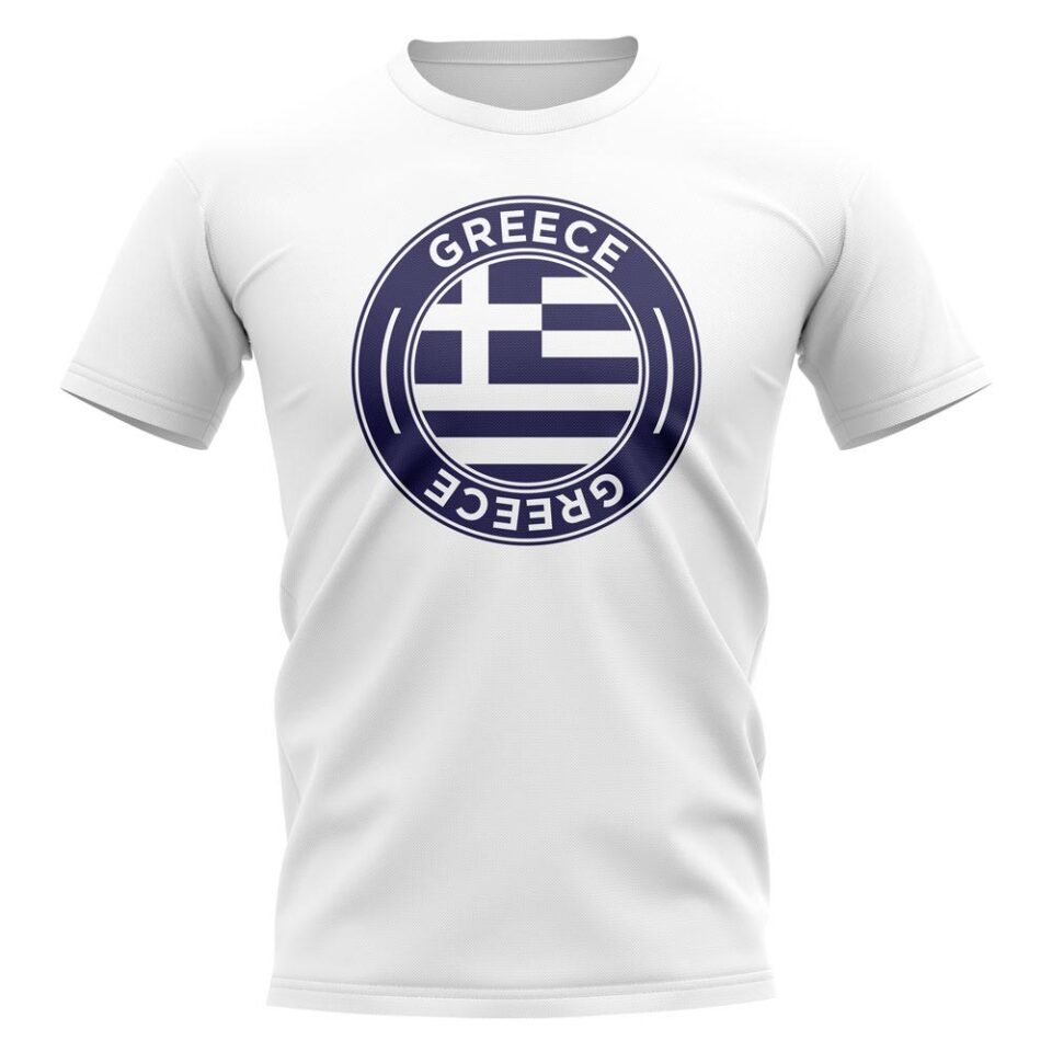 Greece Football Badge T-Shirt
