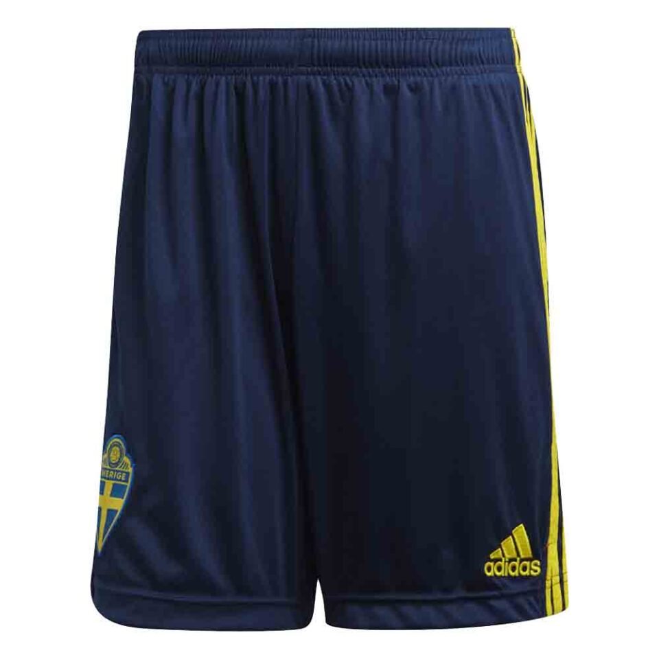 2020-2021 Sweden Home Adidas Football Shorts