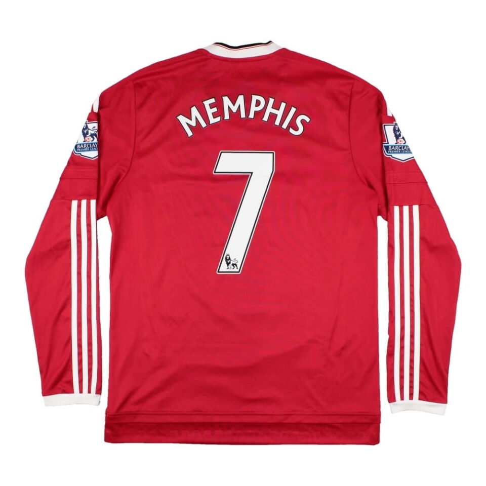 Manchester United 2015-16 Home Long Sleeve Shirt (Memphis #7)