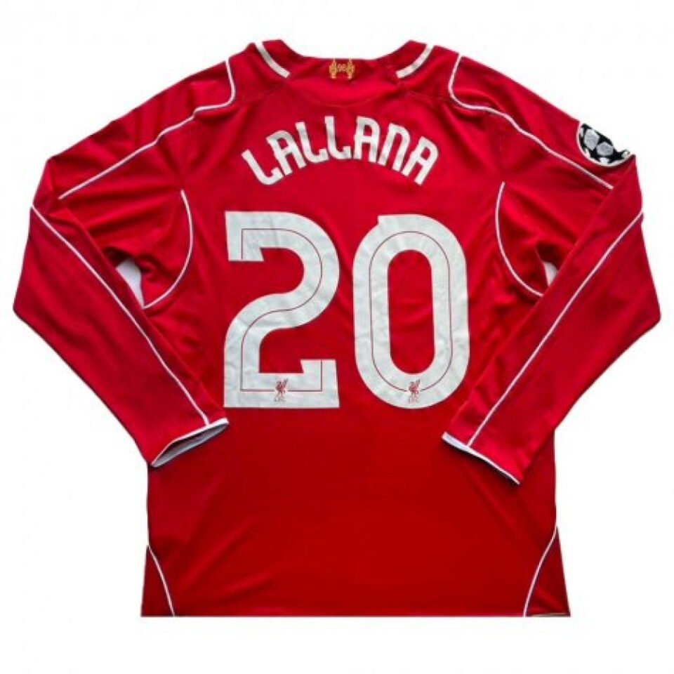 Liverpool 2014-15 Home Long Sleeved Home (Lallana #20)