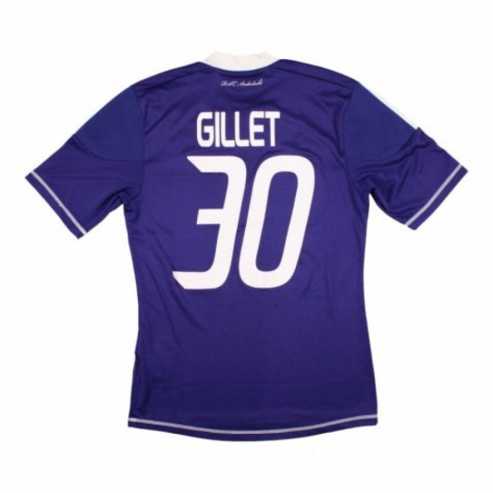 Anderlecht 2012-13 Home Signed Shirt (Gillet #30)