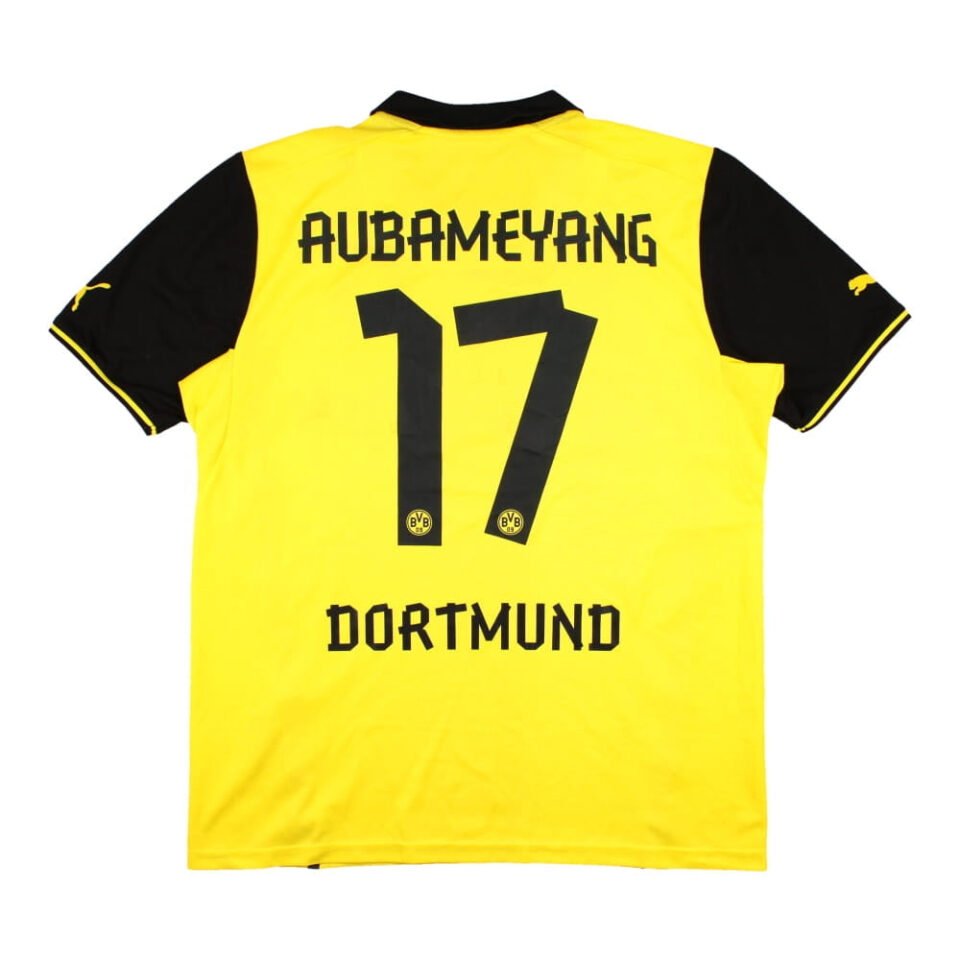 Borussia Dortmund 2013-14 European Home Shirt (Aubameyang #17)