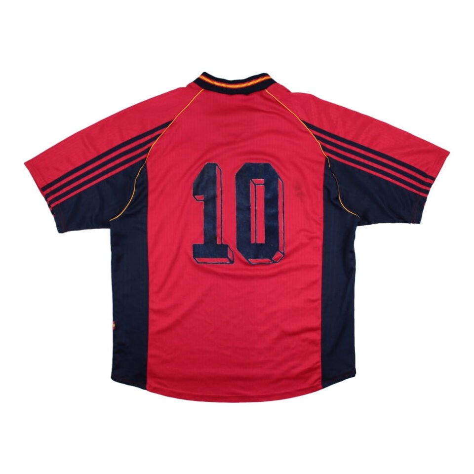 Spain 1998-99 Home Shirt (Raul #10)
