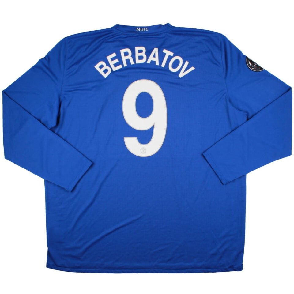 Manchester United 2008-09 L/S Third Shirt (Berbatov #9)
