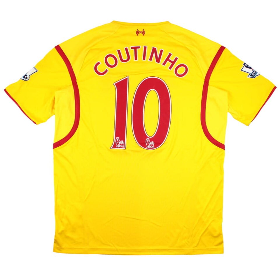 Liverpool 2014-15 Away Shirt Coutinho #10