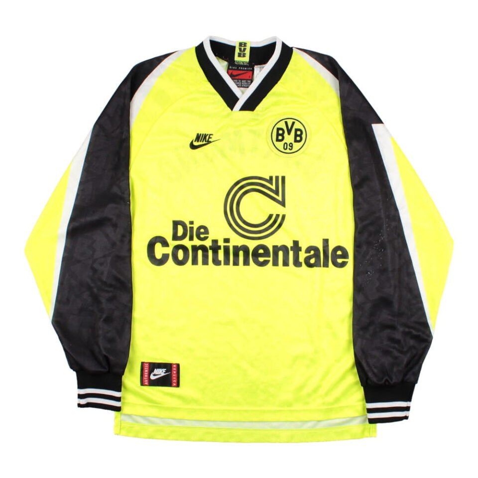 Borussia Dortmund 1995-96 Long Sleeve Home Shirt