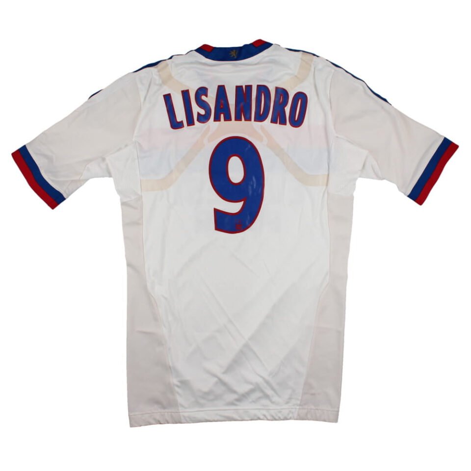 Lyon 2011-12 Player Issue Home Shirt Lisandro #9