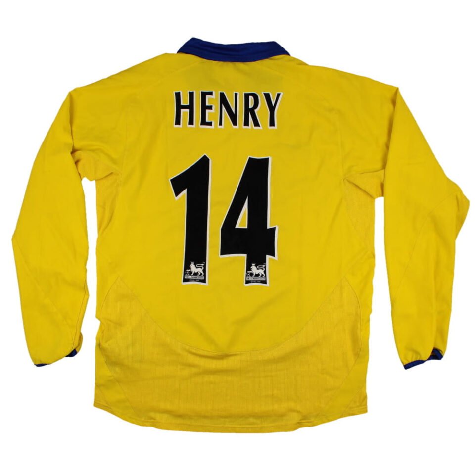 Arsenal 2003-05 Long Sleeve Away Shirt Henry #14