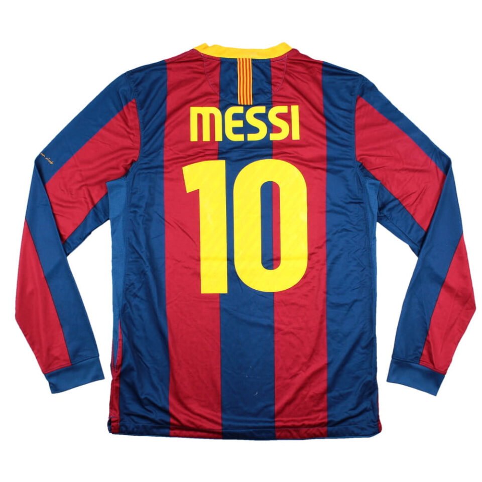 Barcelona 2010-11 Long Sleeve Home Shirt Messi #10