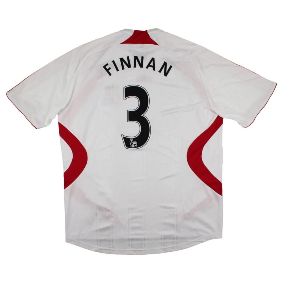 Liverpool 2007-08 Away Shirt Finnan #3