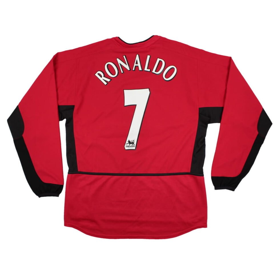 Manchester United 2002-04 Long Sleeve Home Shirt Ronaldo #7