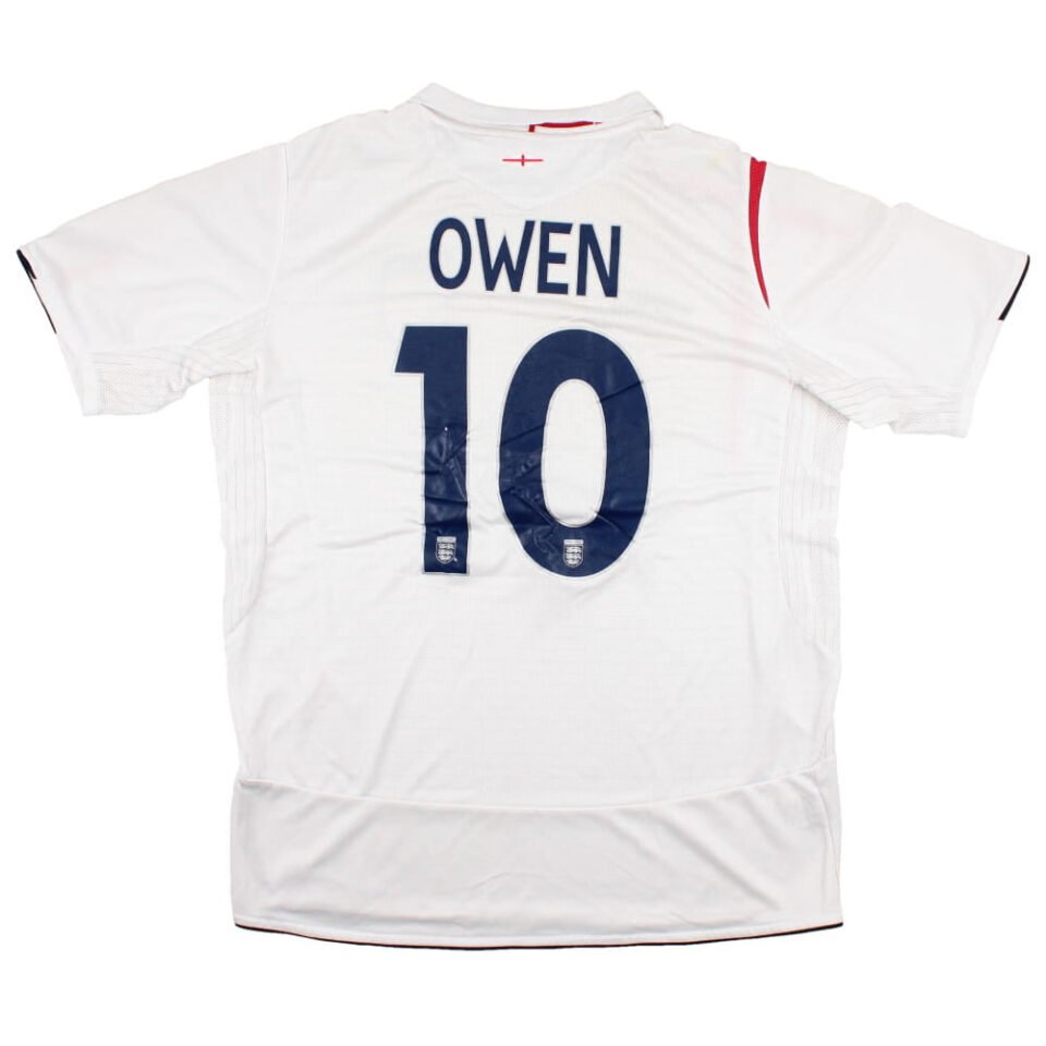 England 2005-07 Home Shirt Owen #10