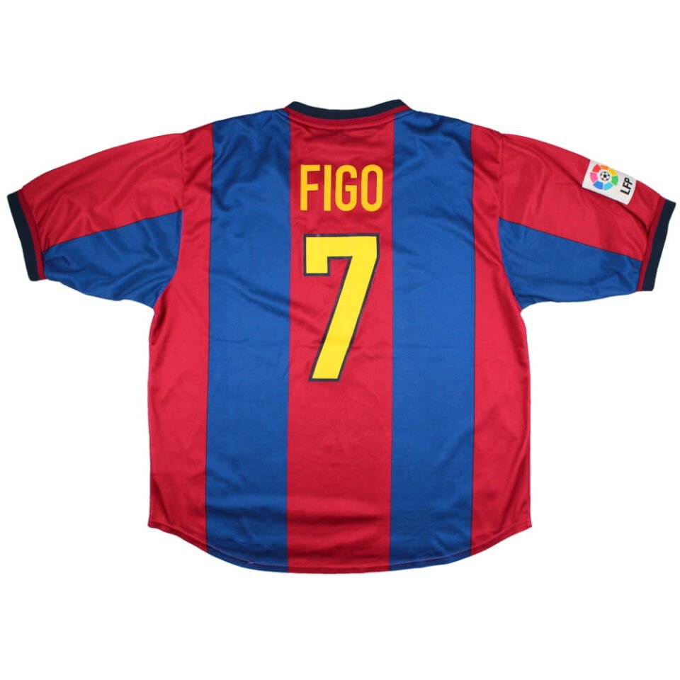 Barcelona 1998-1999 Home Shirt Figo #7
