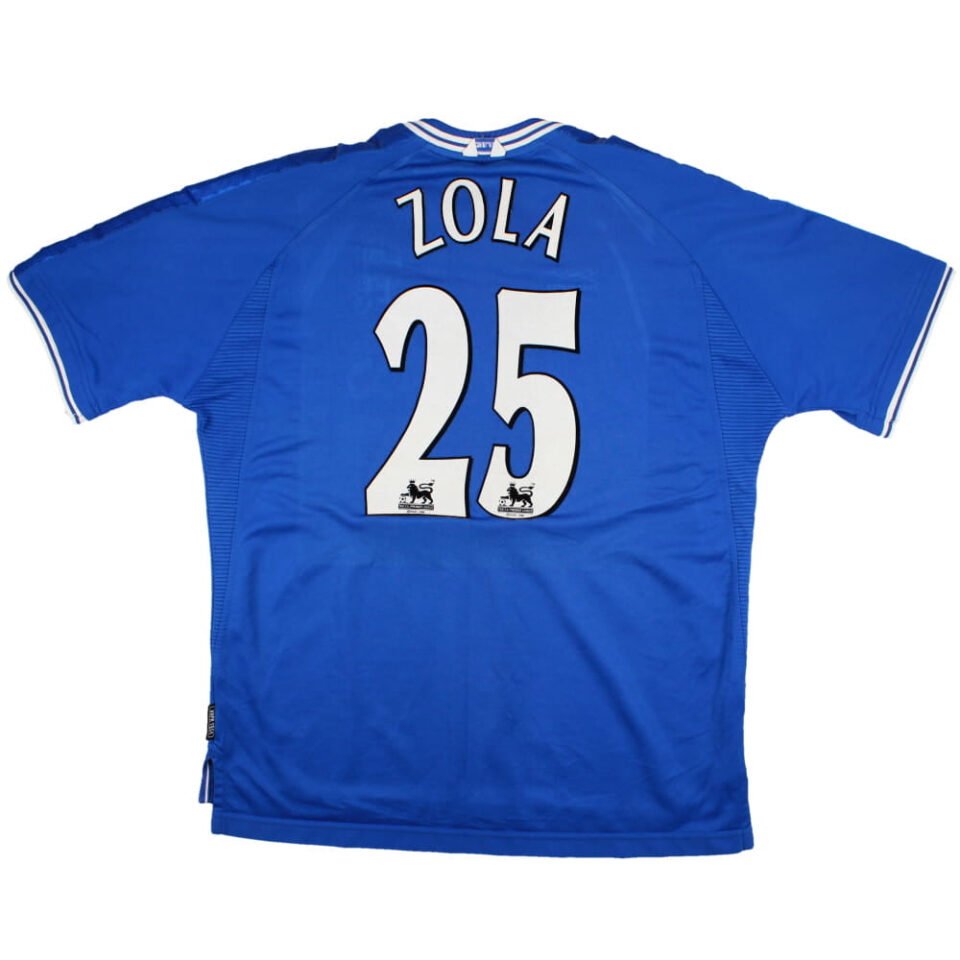 Chelsea 1999-01 Home Shirt Zola #25