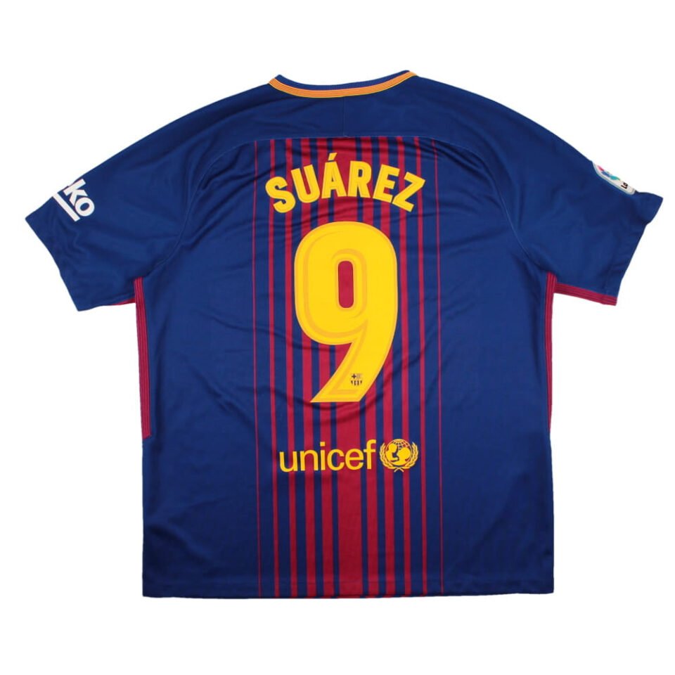 Barcelona 2017-18 Home Shirt Suarez #9