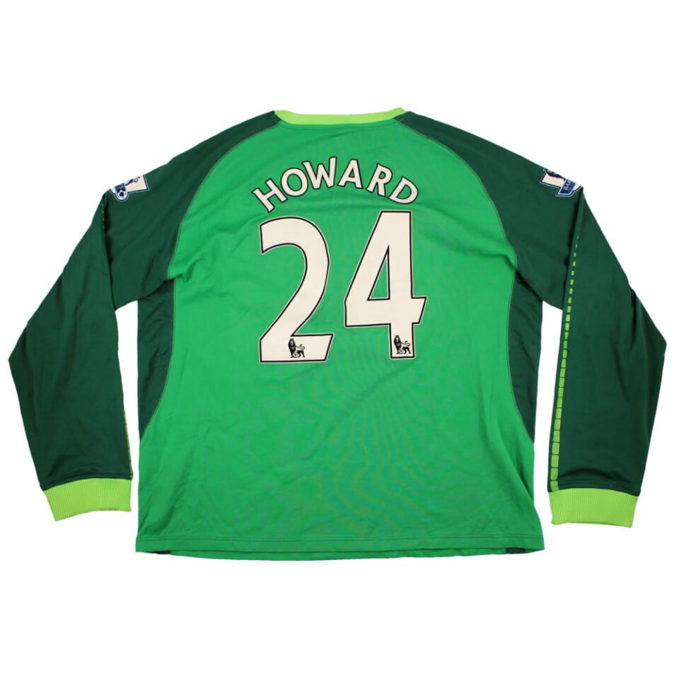 Everton 2010-11 Goalkeeper Home Long Sleeved Shirt ‘Howard #24’