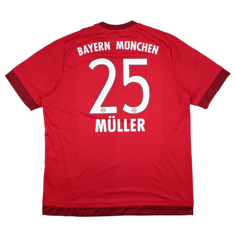 Bayern Munich 2015-16 Home Shirt Muller #25
