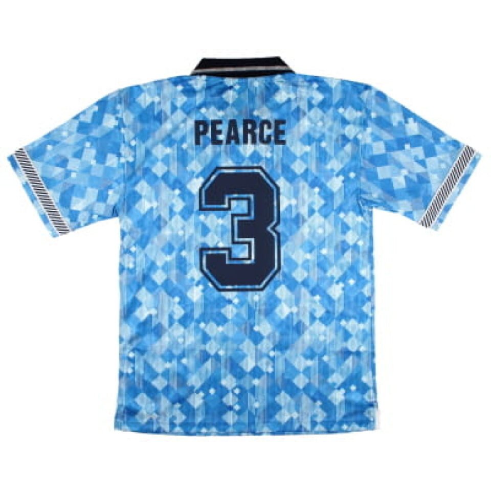 England 1990 Score Draw Third Shirt Pearce #3
