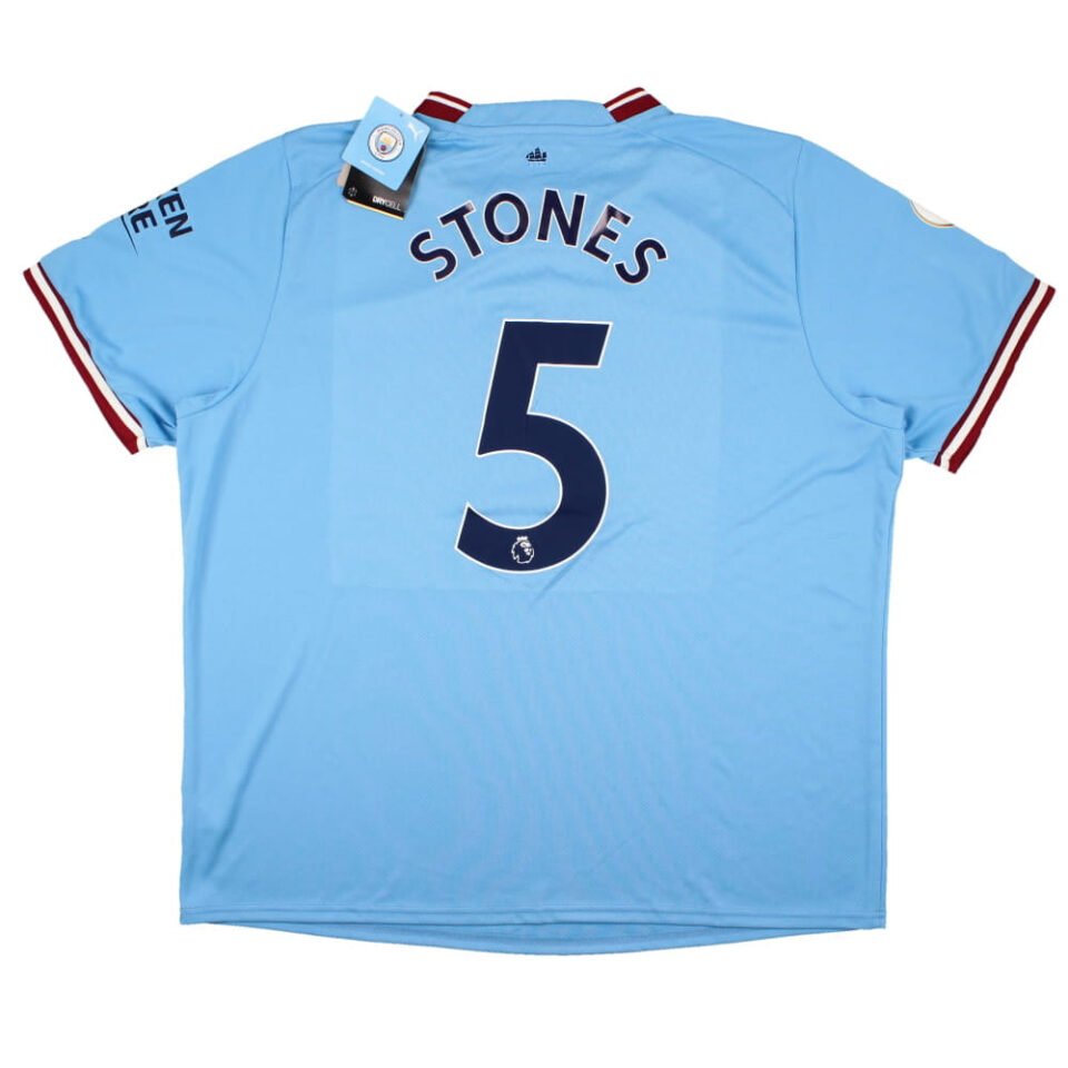 Manchester City 2022-23 Home Shirt Stones #5