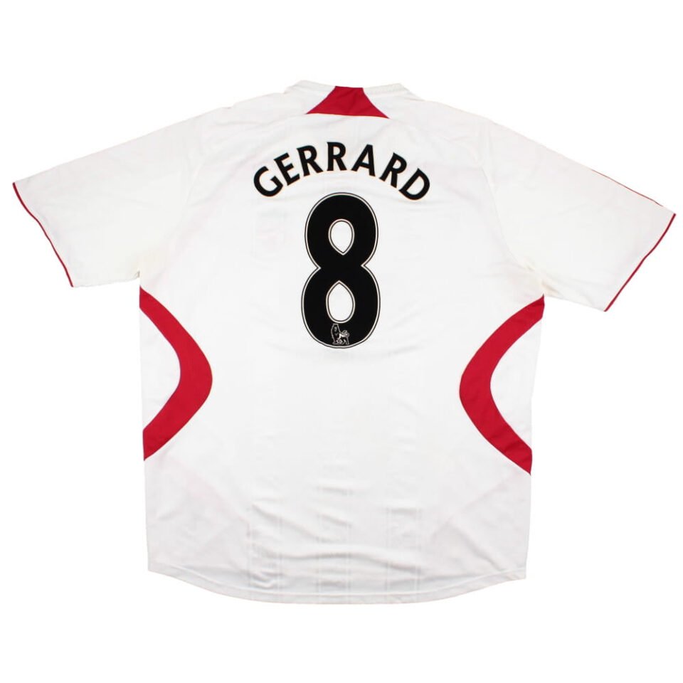 Liverpool 2007-08 Away Shirt Gerrard #8