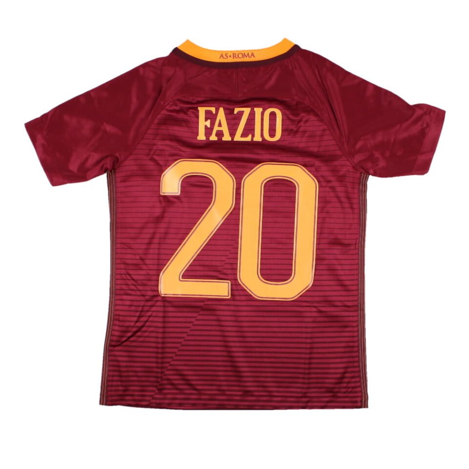 Roma 2016-17 Home Shirt Fazio #20