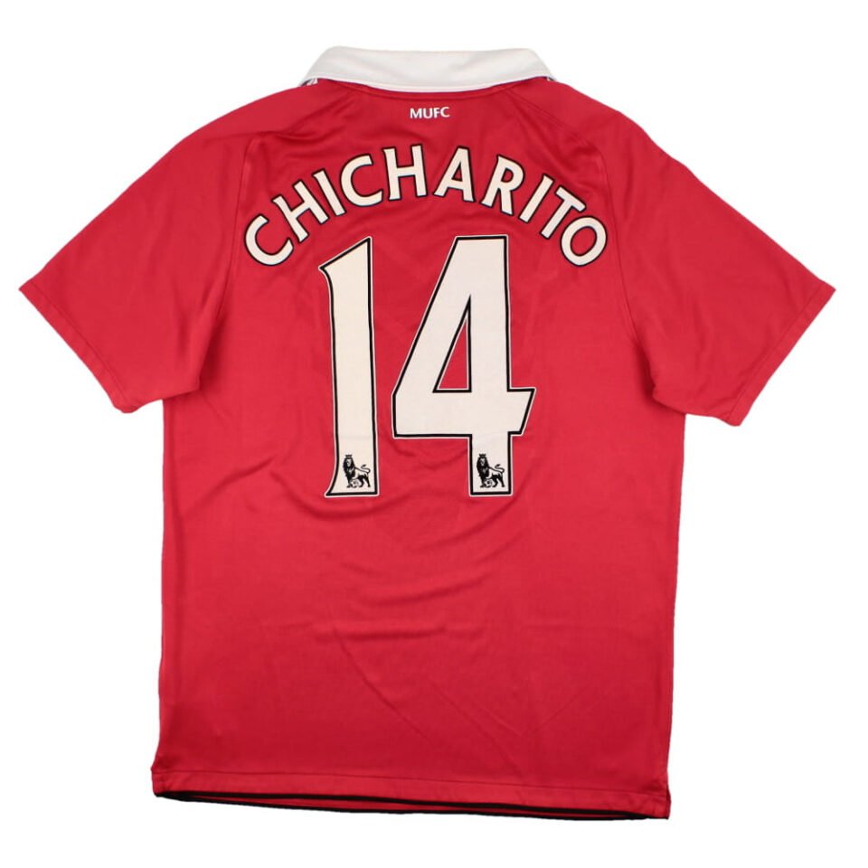 Manchester United 2010-11 Home Shirt Chicharito #14