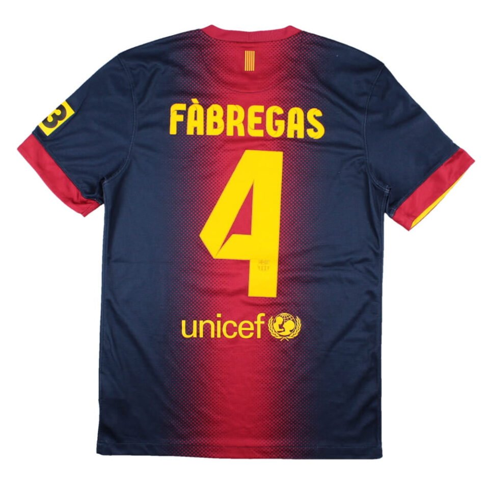 Barcelona 2012-13 Home Shirt Fabregas #4