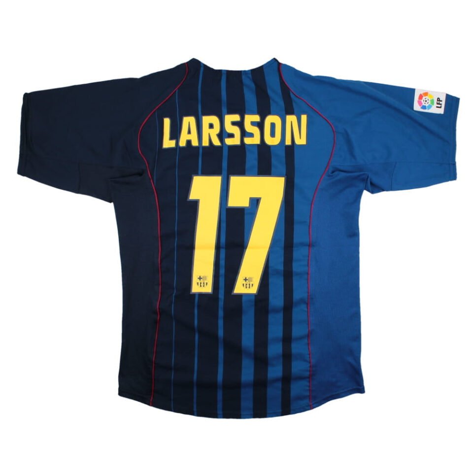 Barcelona 2004-05 Away Shirt Larsson #17