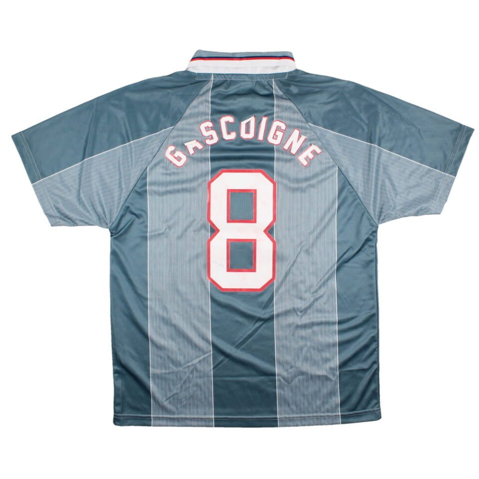 England 1996-98 Score Draw Away Replica Shirt Gsacoigne #8