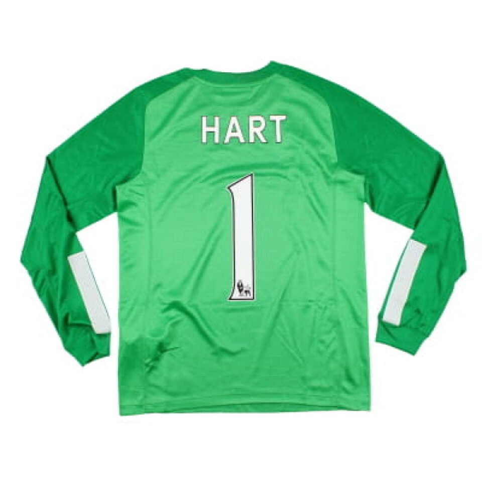 Manchester City 2013-14 Long Sleeve Goalkeeper Home Shirt Hart #1