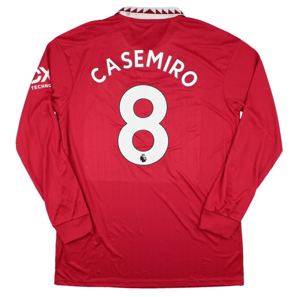 Manchester United 2022-23 Home Long Sleeve Shirt (Casemiro #8)