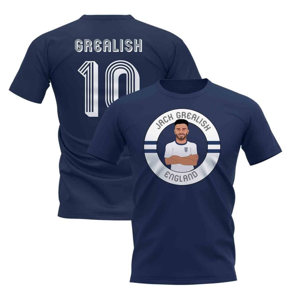 Jack Grealish England Illustration T-Shirt