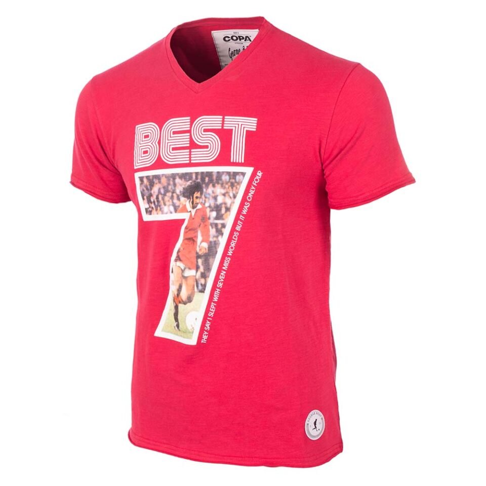 George Best Miss World V-Neck T-Shirt