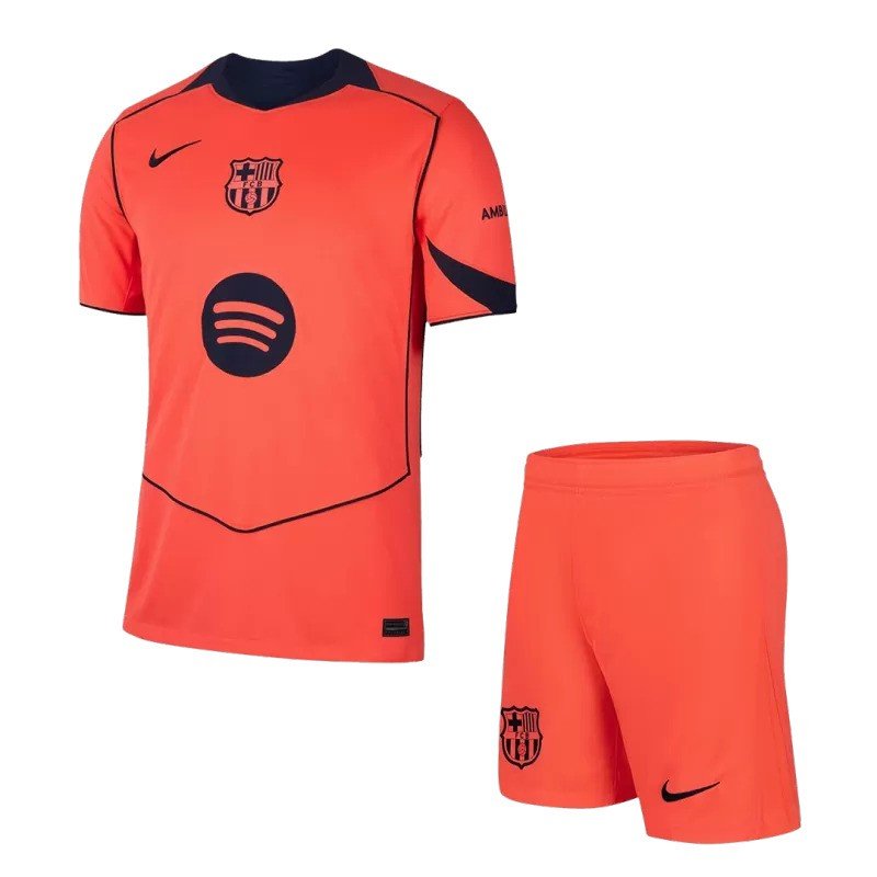 Barcelona 2025/26 Third Kids Kit