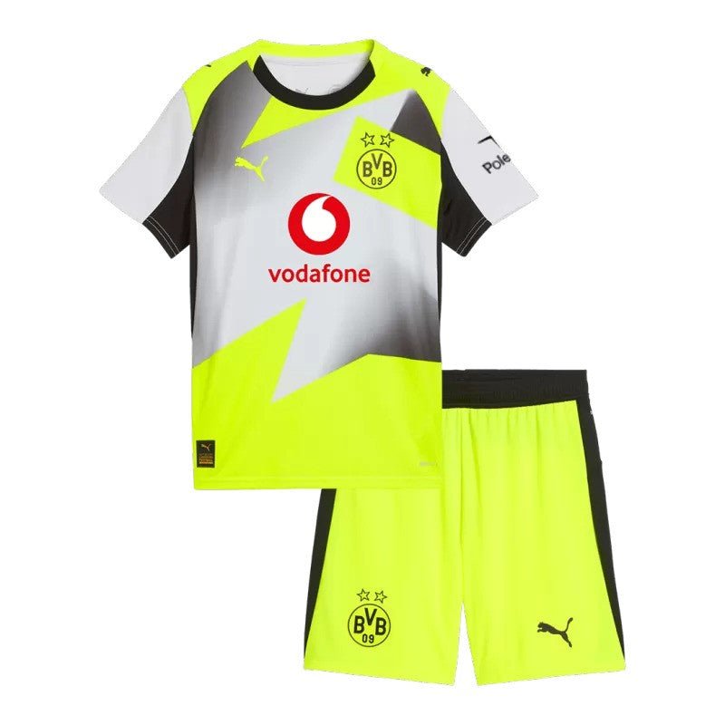 Borussia Dortmund 2025/26 Away Kids Kit