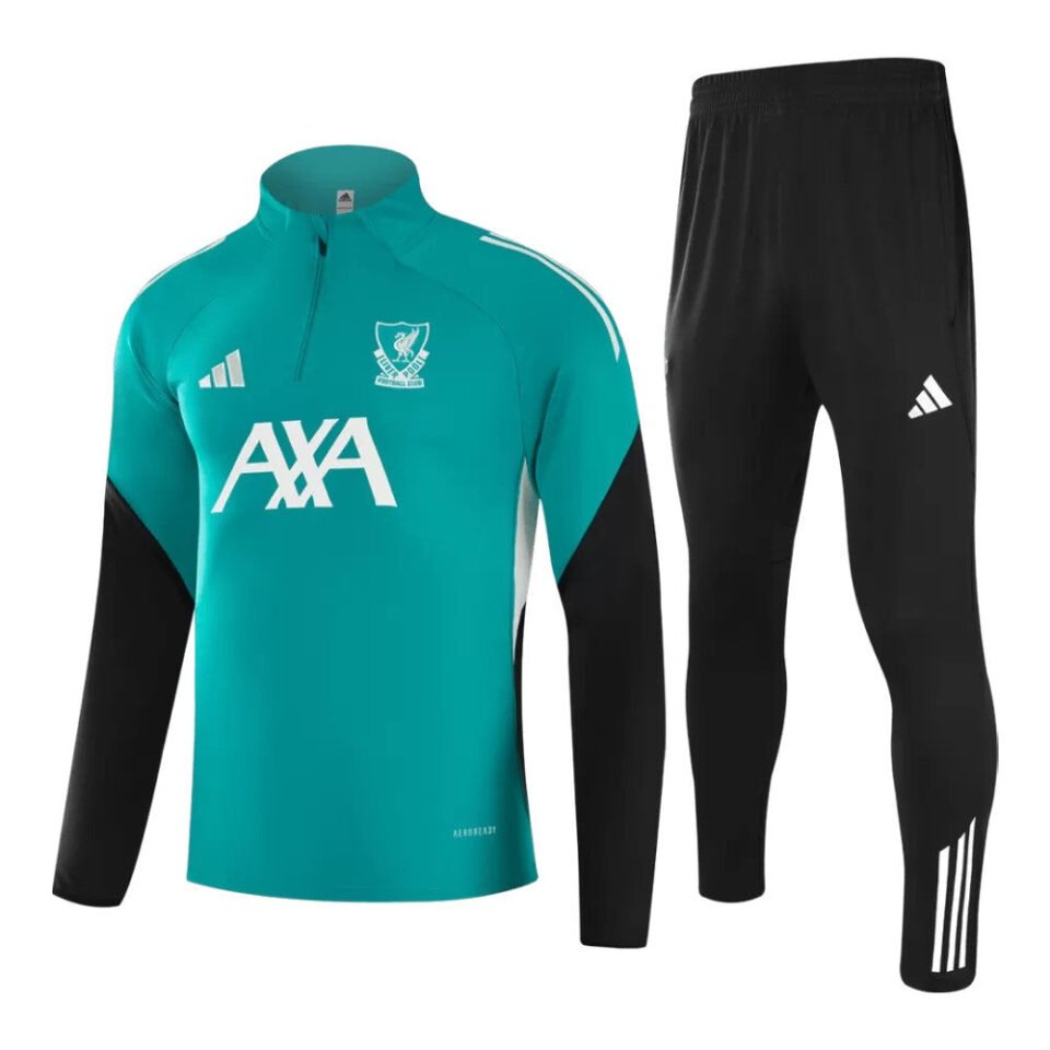 Liverpool 2025/26 1/4 Zip Tracksuit - Green