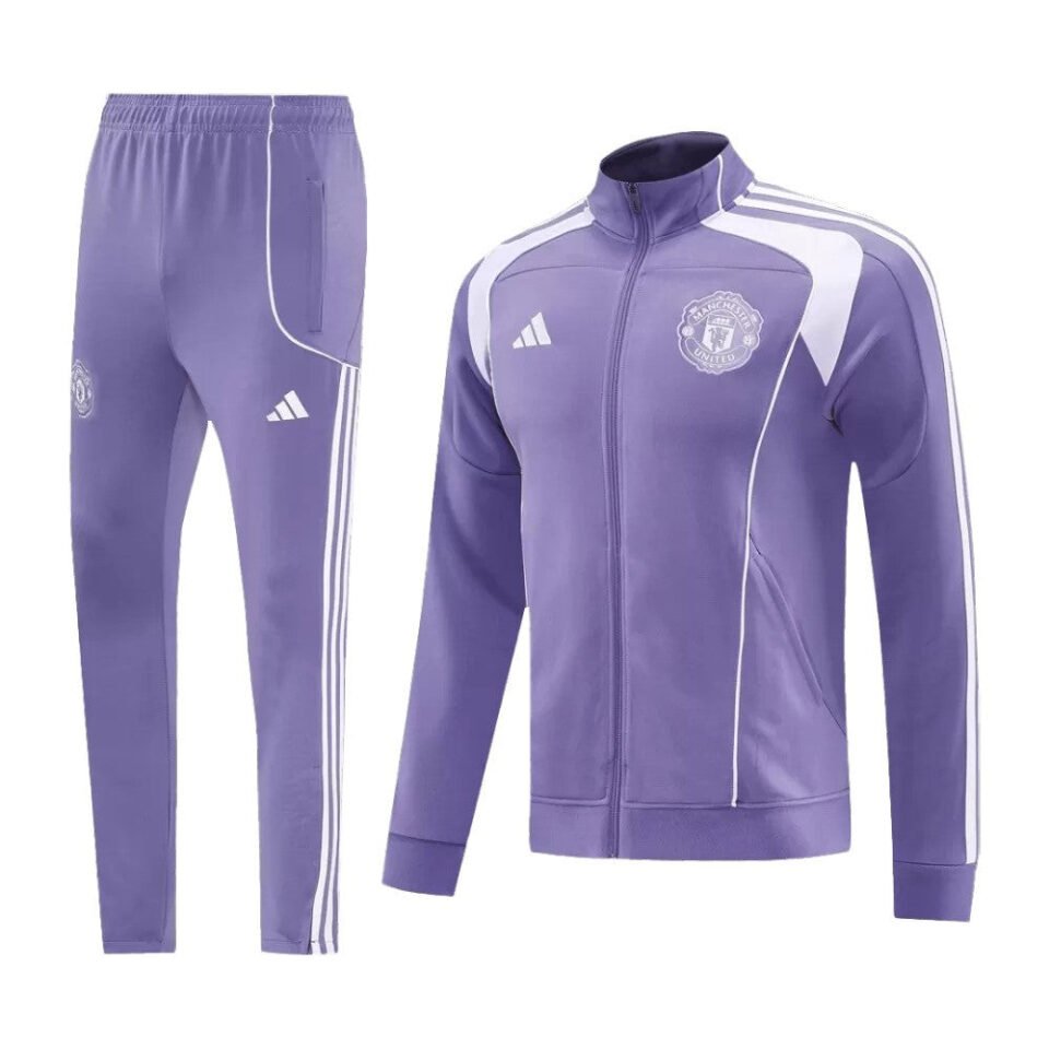 Manchester United 2025/26 Jacket Tracksuit - Purple
