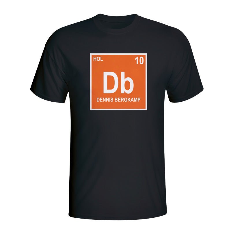 Dennis Bergkamp Holland Periodic Table T-shirt