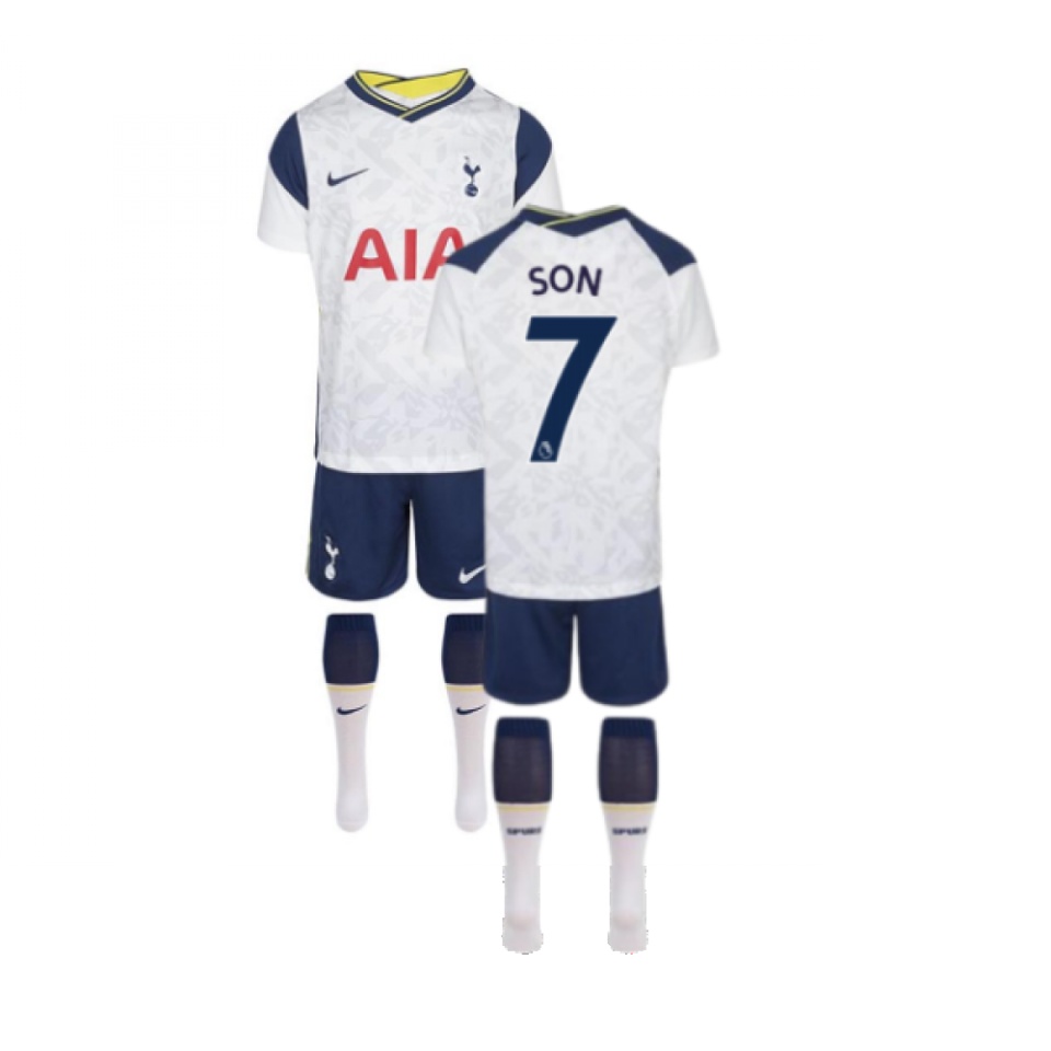 2020-2021 Tottenham Home Nike Little Boys Mini Kit