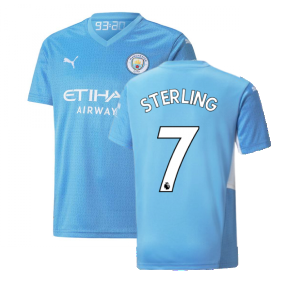 2021-2022 Man City Home Shirt (Kids)
