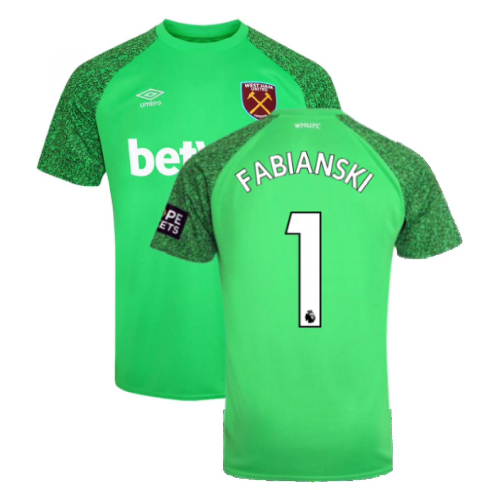 2021-2022 West Ham Home Goalkeeper Shirt