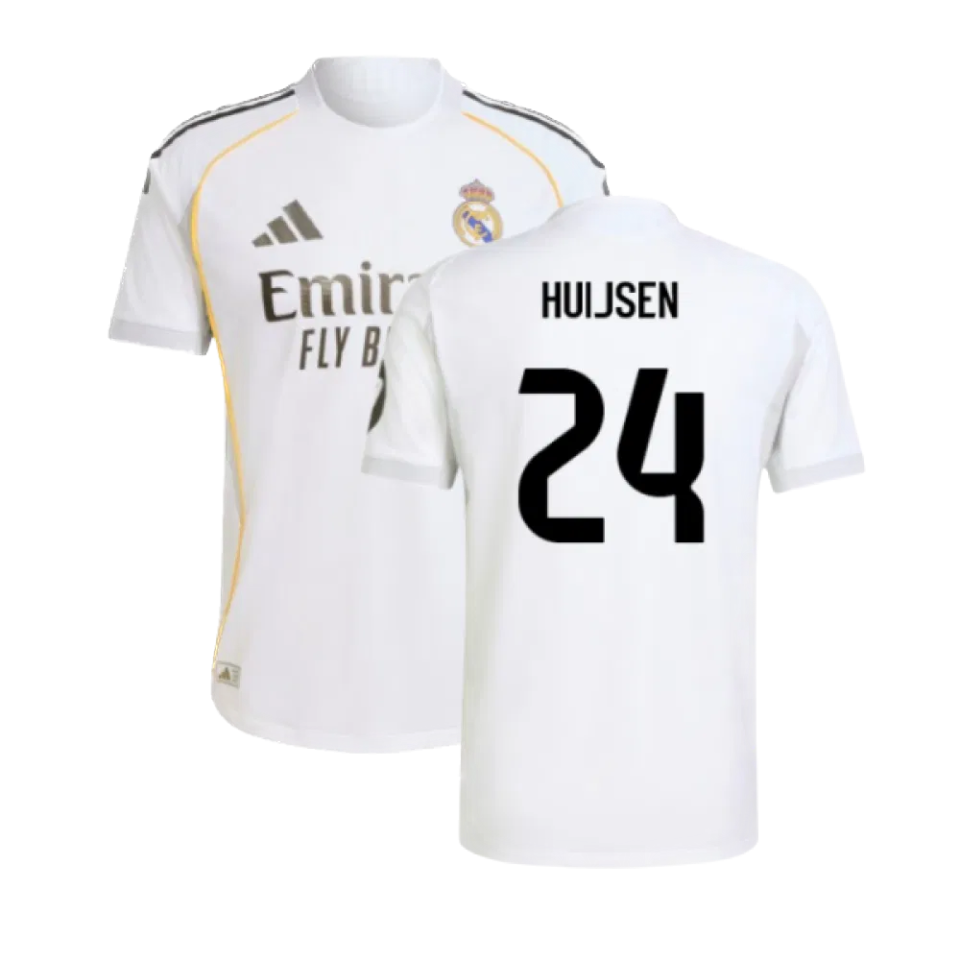 Real Madrid 2025/26 Huijsen 24 Home Player Jersey