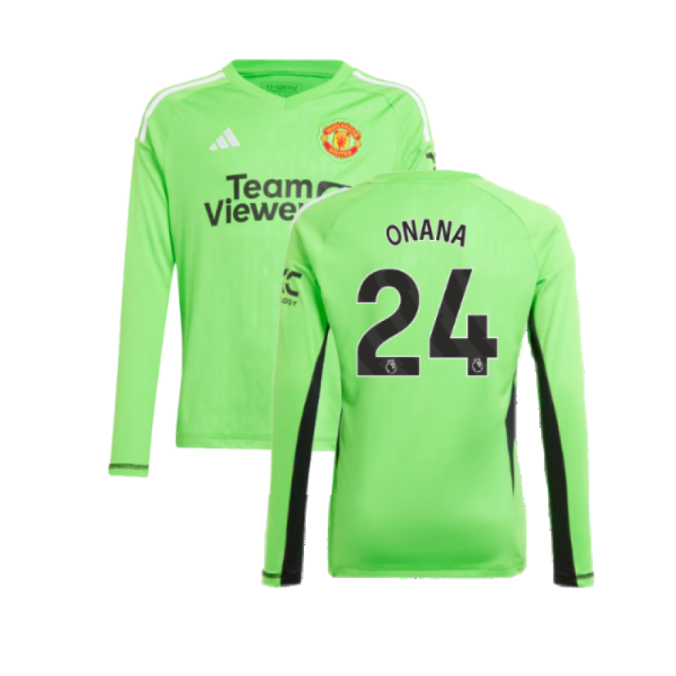2023-2024 Man Utd Home Goalkeeper Shirt – Kids