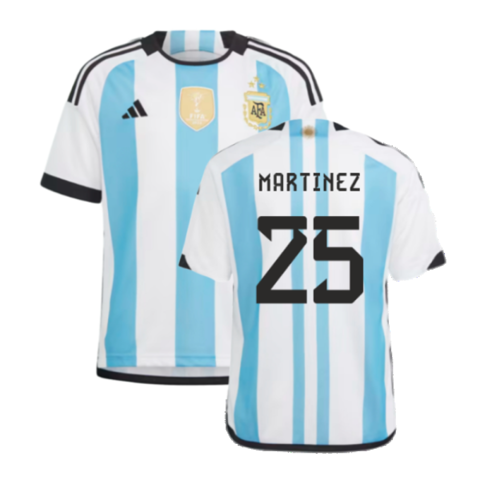 Argentina 2022 World Cup Winners Home Shirt – Kids