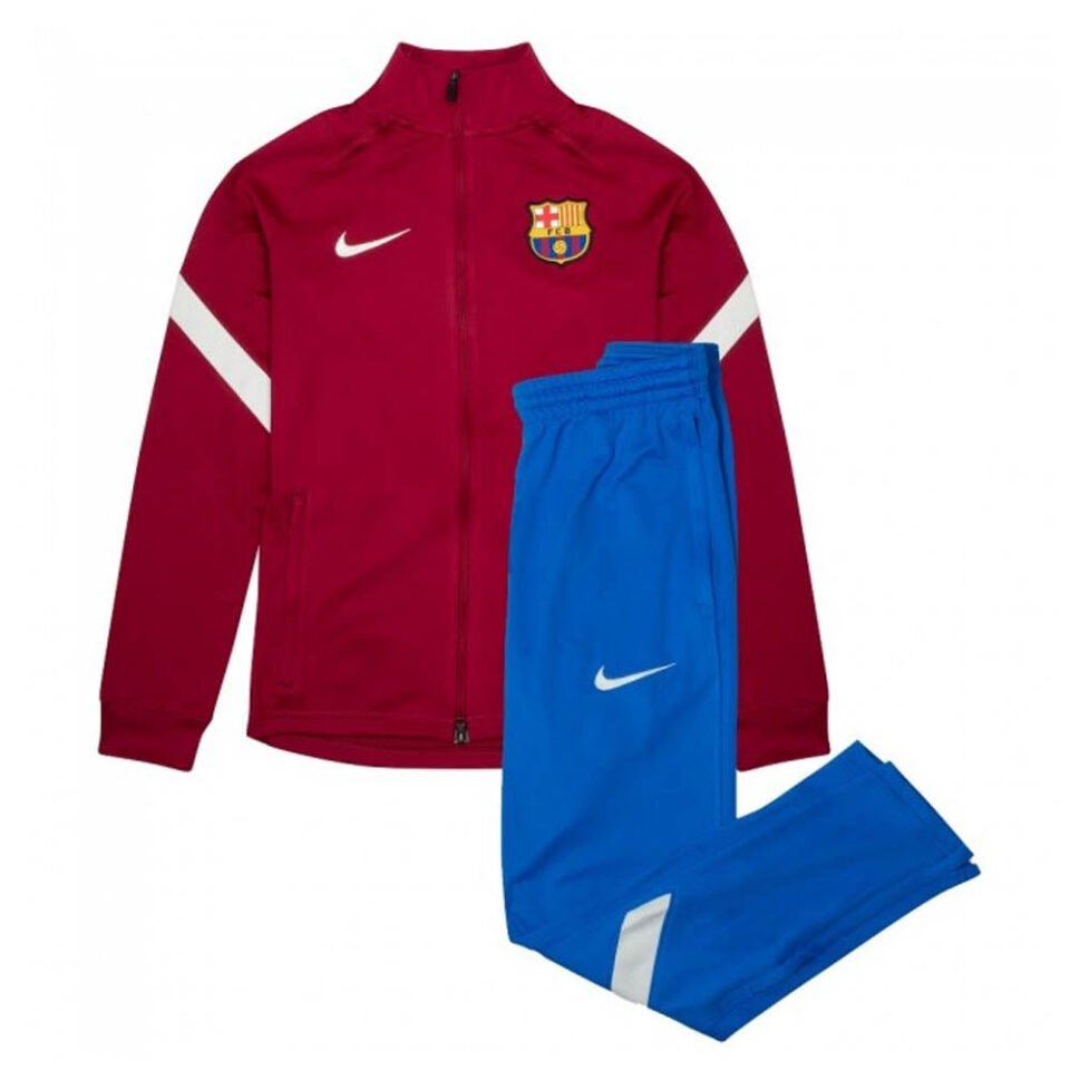 2021-2022 Barcelona Dry Squad Tracksuit – Little Boys