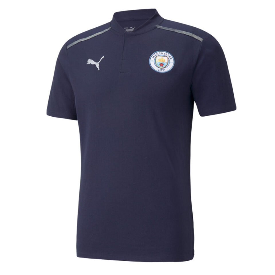 2021-2022 Man City Casuals Polo Shirt