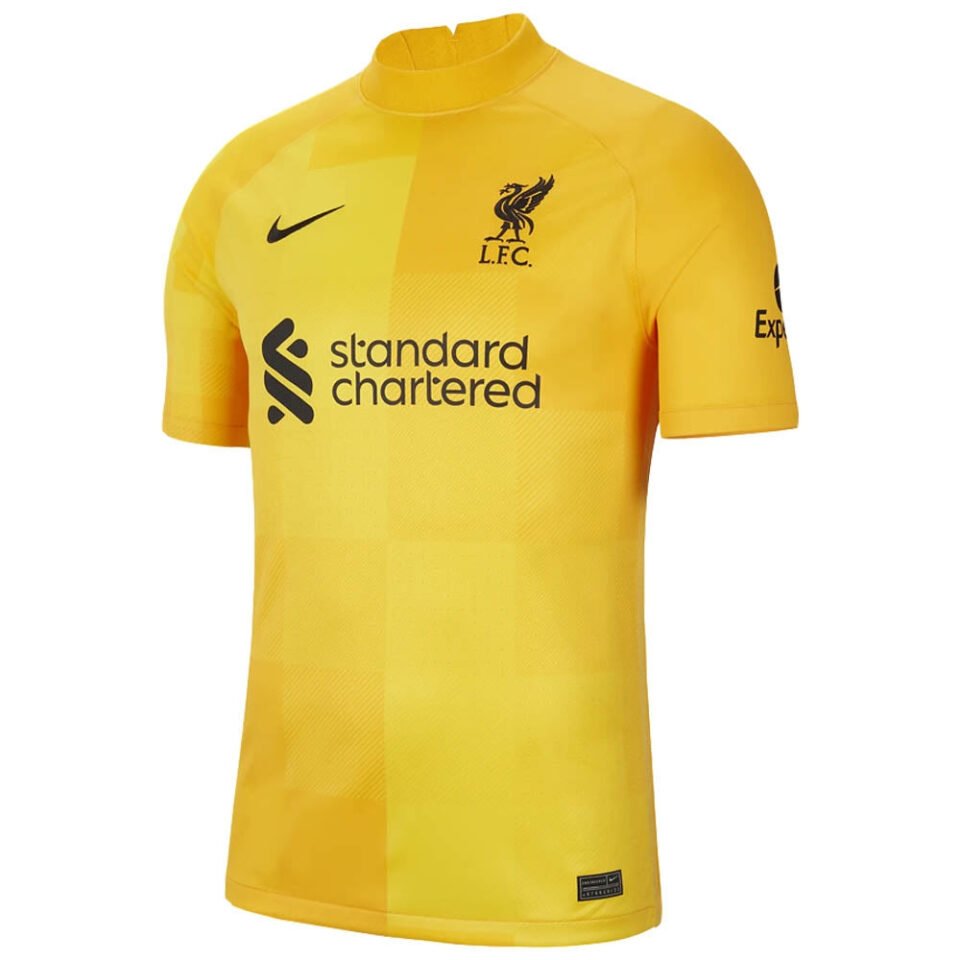 Liverpool 2021-2022 Home Goalkeeper Shirt – Kids